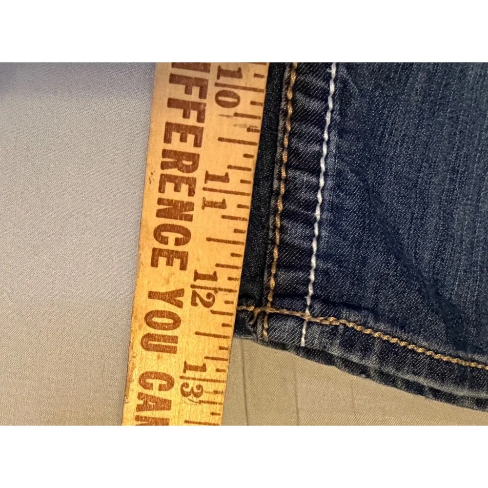 BKE Tyler Mens‎ Denim Shorts Size 29 Medium Wash Distressed Contrast Stitch